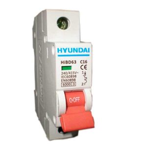 Автоматический выключатель HYUNDAI HiBD63 S1 16А